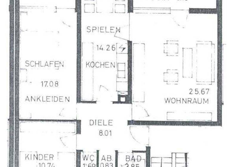 Wohnung zur Miete 750 € 3 Zimmer 87,8 m² 4. Geschoss frei ab 01.03.2026 Straubing 94315