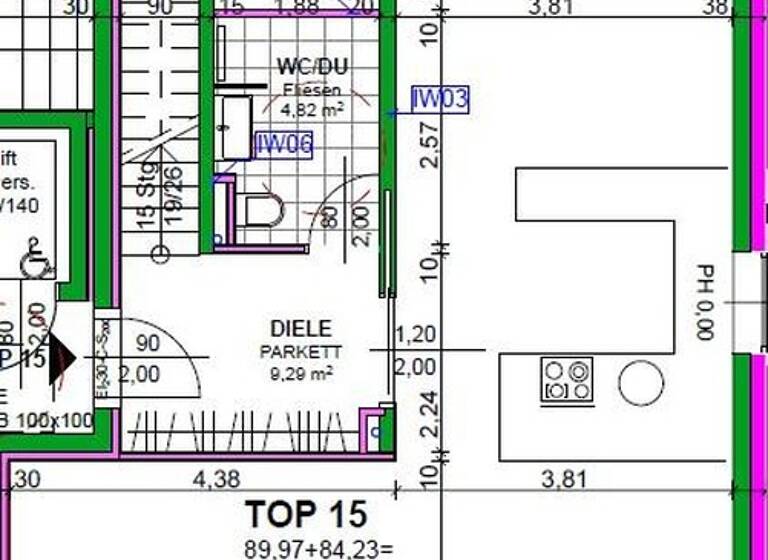 Wohnung zur Miete - Erstbezug 5.940 € 5 Zimmer 174,2 m² 5. Geschoss Heiligenstädter Straße 395a Wien 1190