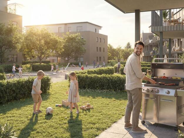 Wohnung zum Kauf - Neubau 259.896 € 2 Zimmer 46,4 m² EG Schulstraße 10 Oberhausen Rheinhausen 79365