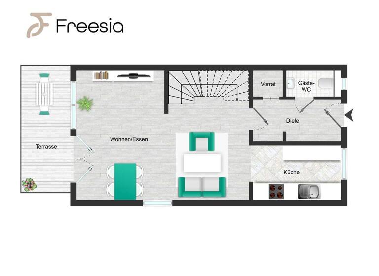 Doppelhaushälfte zum Kauf 699.000 € 4 Zimmer 118,4 m² 349 m² Grundstück Langenhorn Hamburg 22419