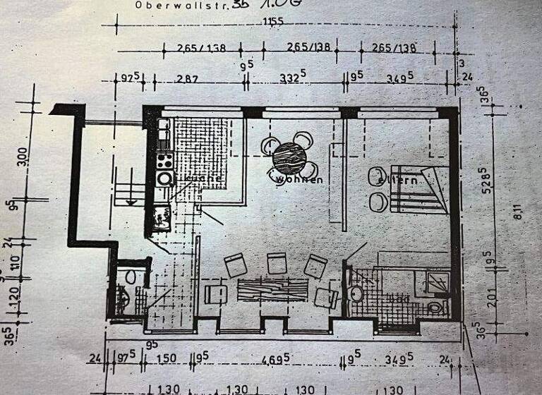Terrassenwohnung zur Miete 585 € 2 Zimmer 72 m² frei ab sofort Oberwallstraße 3 b Moers-Mitte Moers 47441
