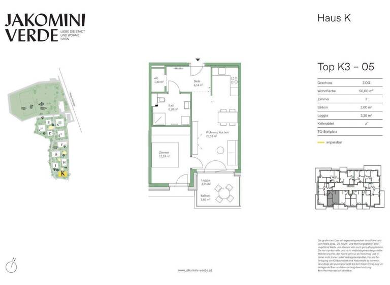 Wohnung zum Kauf - Erstbezug 265.000 € 2 Zimmer 3. Geschoss Kasernstraße Jakomini Graz,06.Bez.:Jakomini 8010