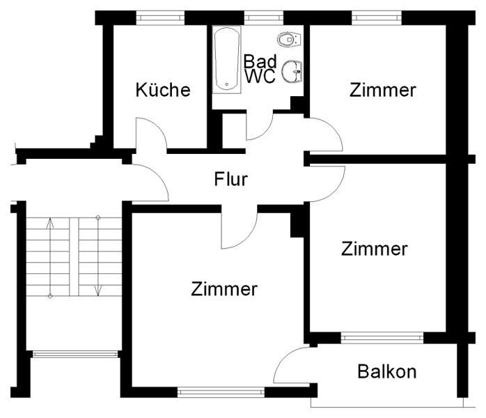 Wohnung zur Miete 572,86 € 3 Zimmer 61,2 m²<br/>Wohnfläche 1.<br/>Geschoss 23.10.2024<br/>Verfügbarkeit Schilgenstr. 9 Kalkhügel 153 Osnabrück 49080