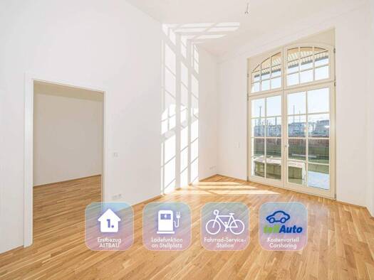 Wohnung zur Miete - Erstbezug 1.040 € 4 Zimmer 90,8 m² 1. Geschoss frei ab 01.09.2026 Straße der Nationen 78 Zentrum Chemnitz 09111