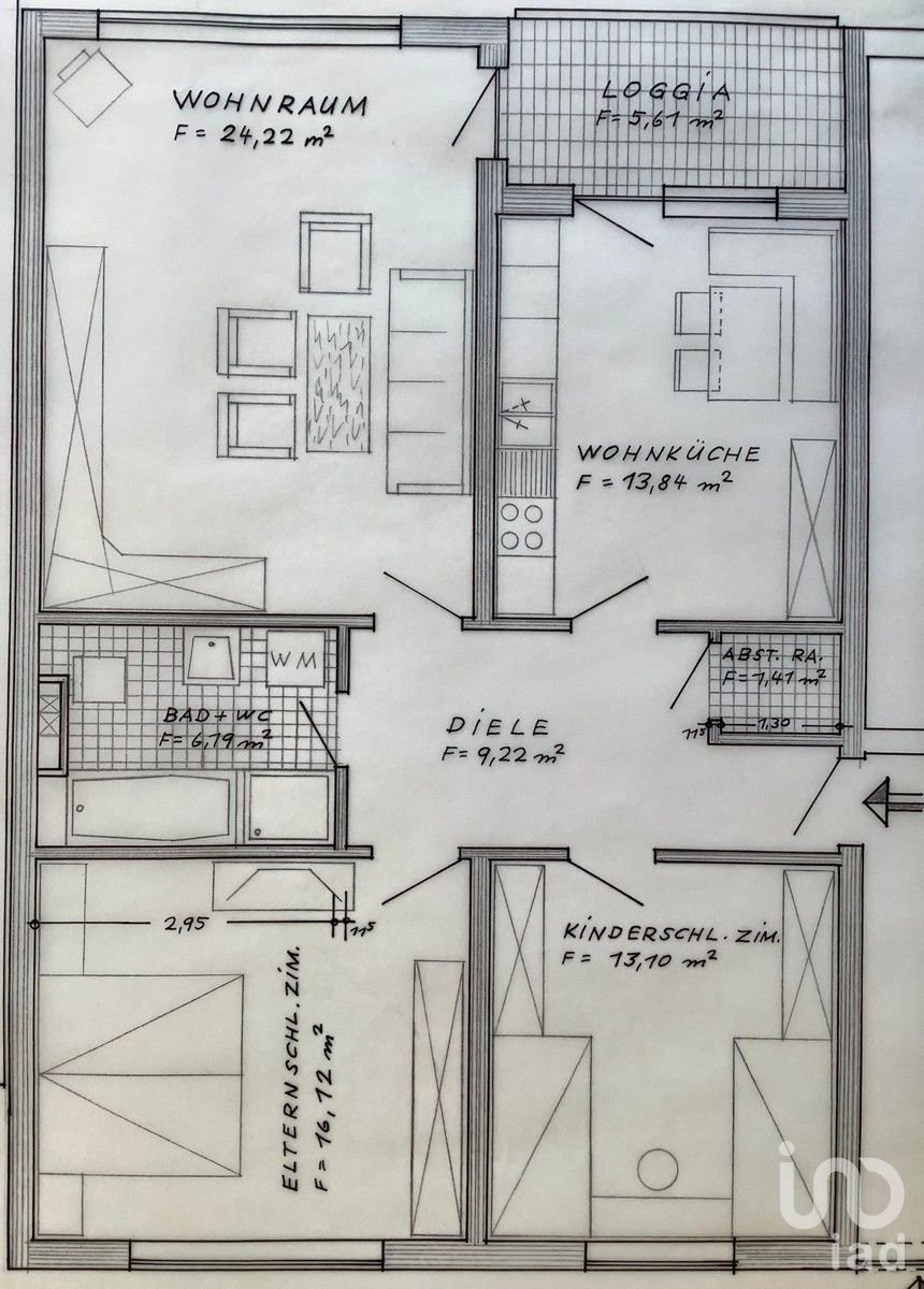 Wohnung zur Miete 650 € 3 Zimmer 84 m²<br/>Wohnfläche 1.<br/>Geschoss Stauffenbergstraße 25 Konz Konz 54329