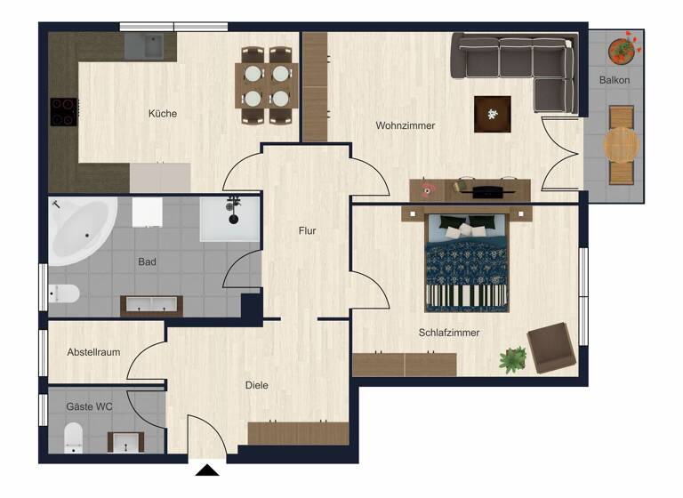 Wohnung zum Kauf 155.000 € 2 Zimmer 72 m² 1. Geschoss Schwandorf 92421