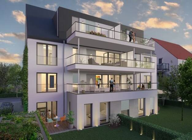 Wohnung zum Kauf - Neubau provisionsfrei 377.200 € 1,5 Zimmer 45,5 m² 2. Geschoss Oberrad Frankfurt am Main 60599