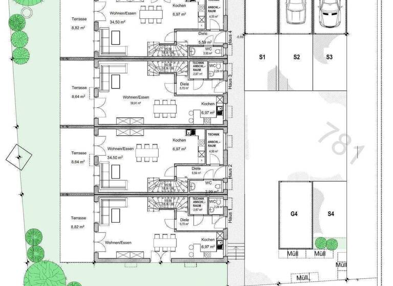 Reihenendhaus zum Kauf provisionsfrei 624.000 € 4 Zimmer 115 m² 233 m² Grundstück Niederfeld Ingolstadt 85053