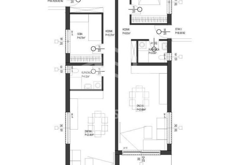 Wohnung zum Kauf 510.000 € 4 Zimmer 69 m² 1. Geschoss Okrug