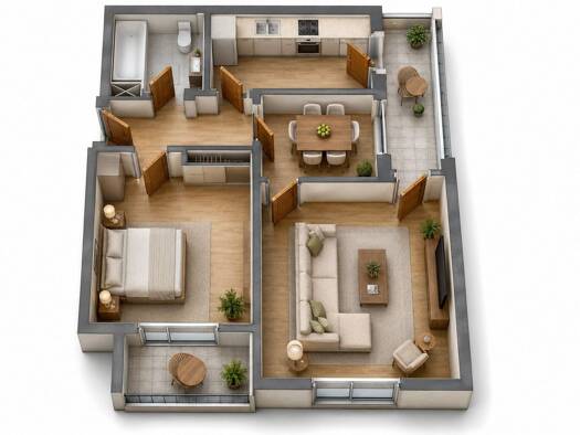 Wohnung zur Miete 730 € 2 Zimmer 70 m² Konz Konz 54329