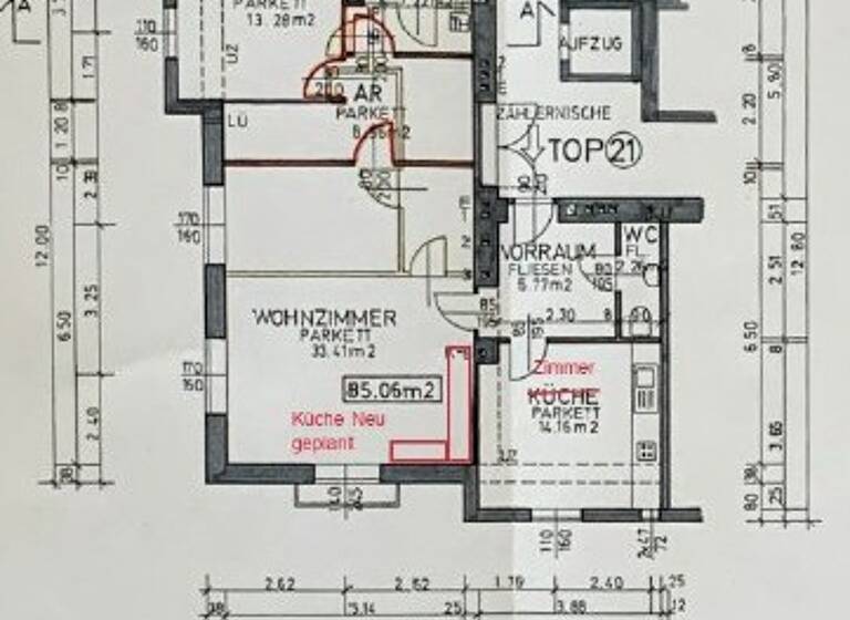 Studio zum Kauf 299.000 € 3 Zimmer 85 m² 3. Geschoss Wien 1100