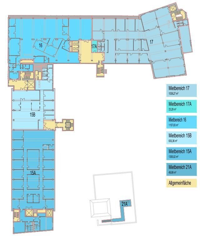 Bürofläche zur Miete provisionsfrei 18 € 630 m²<br/>Bürofläche ab 220 m²<br/>Teilbarkeit Untersendling München 81369