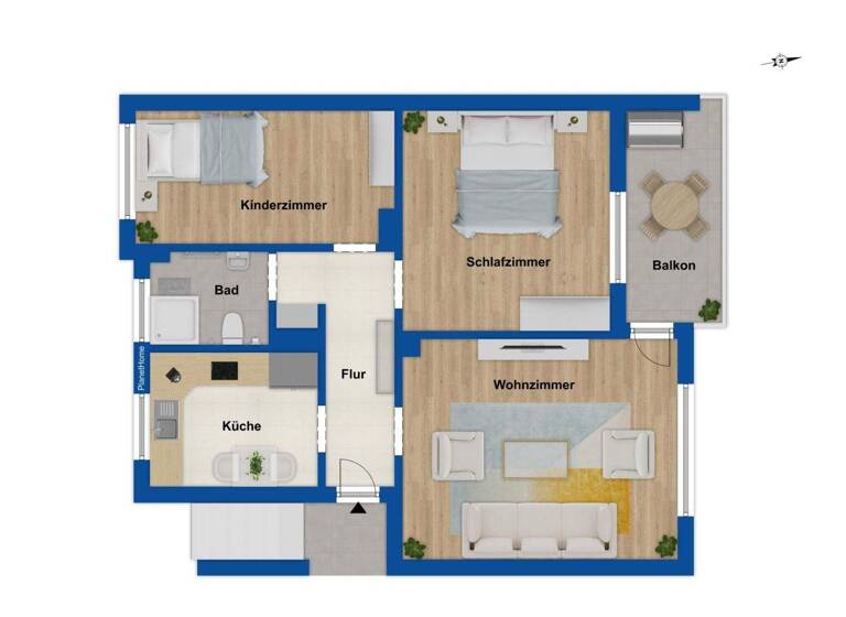 Wohnung zum Kauf provisionsfrei 115.000 € 3 Zimmer 68,6 m² 1. Geschoss Broich Mülheim an der Ruhr 45479