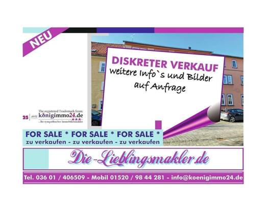 Gewerbeobjekt zum Kauf als Kapitalanlage geeignet 520.000 € 12 Zimmer 866,1 m² 1.517 m² Grundstück Mühlhausen Mühlhausen/Thüringen 99974