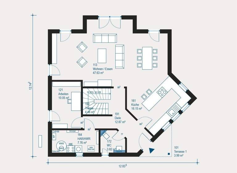 Einfamilienhaus zum Kauf 441.769 € 5 Zimmer 212,6 m² 350 m² Grundstück Oppum Krefeld 47804