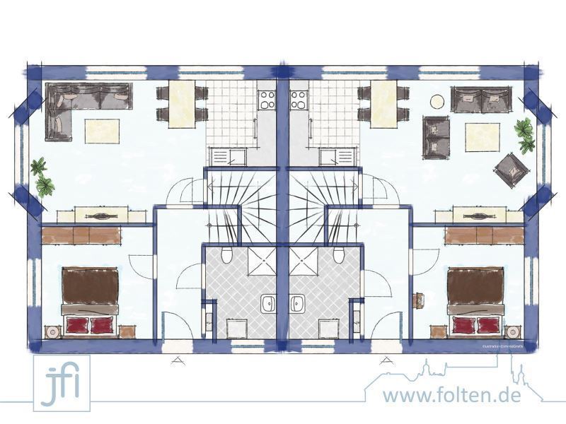 Doppelhaushälfte zum Kauf 599.500 € 12 Zimmer 273 m²<br/>Wohnfläche 1.484 m²<br/>Grundstück Veenhusen Moormerland 26802