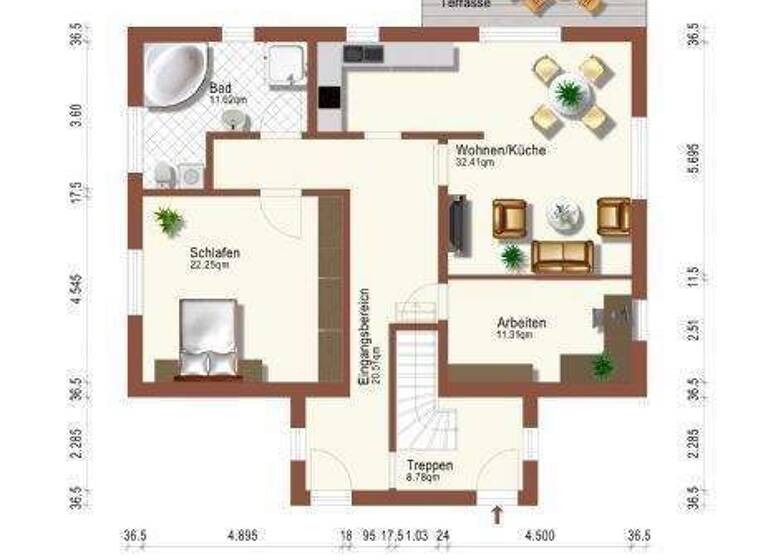 Terrassenwohnung zur Miete 1.775 € 3 Zimmer 106,3 m² EG frei ab sofort Mühlenweg 58 Rahnsdorf Berlin 12589