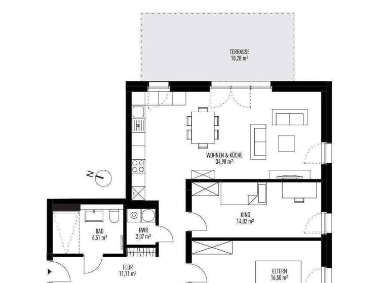 Terrassenwohnung zur Miete - Erstbezug 1.249 € 3 Zimmer 95,5 m² EG frei ab sofort Schütte-Lanz-Straße 20 Zeesen Königs Wusterhausen 15711