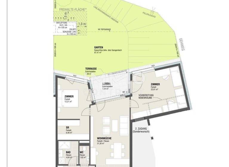 Wohnung zum Kauf - Erstbezug 395.000 € 3 Zimmer 85,4 m² Ulrichskirchen 2122