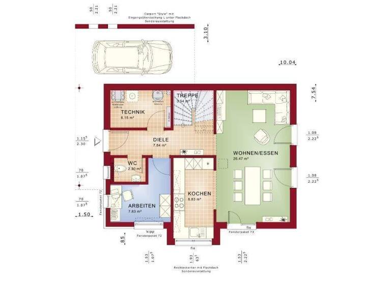 Einfamilienhaus zum Kauf 499.247 € 4 Zimmer 122 m² 731 m² Grundstück Dietenhan Wertheim 97877
