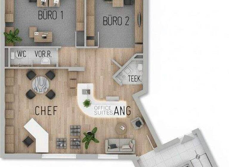 Bürofläche zur Miete provisionsfrei 15,70 € 3 Zimmer 80 m² Bürofläche Mitte Stuttgart 70182