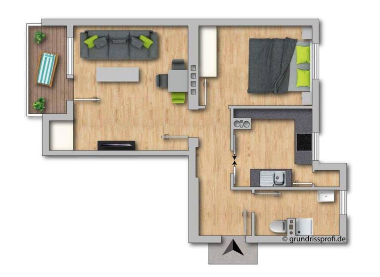 Wohnung zur Miete 797 € 2 Zimmer 2. Geschoss Bad Ischl 4820