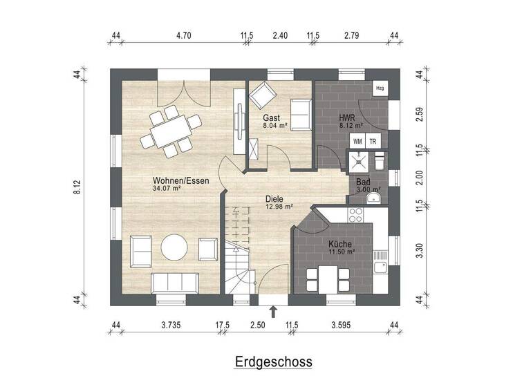 Haus zum Kauf 449.000 € 6 Zimmer 130,2 m² 677 m² Grundstück Mildstedt 25866