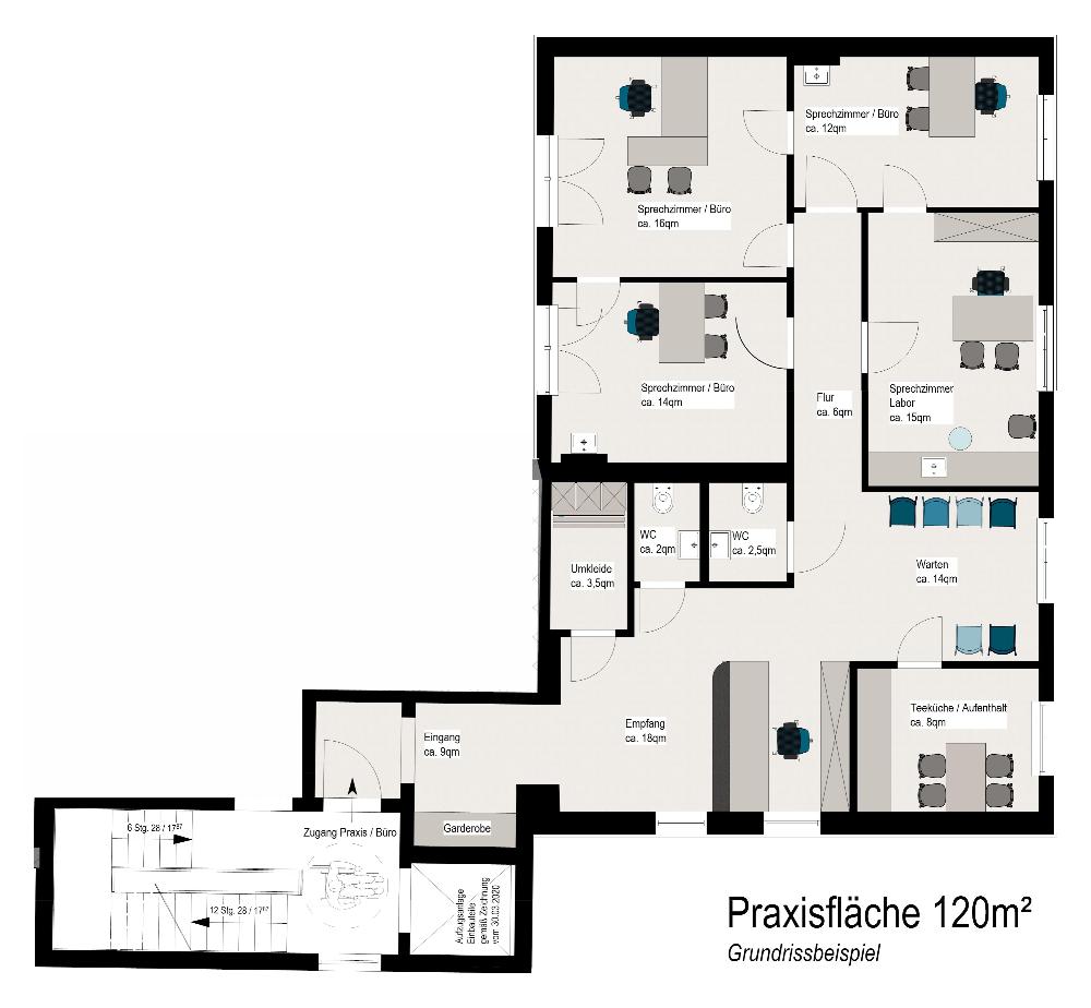 Bürofläche zur Miete 1.200 € 120 m²<br/>Bürofläche Ilmenau Ilmenau 98693