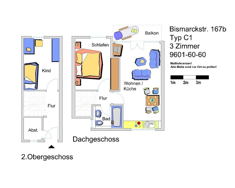 Wohnung zur Miete nur mit Wohnberechtigungsschein 355 € 3 Zimmer 60,9 m²<br/>Wohnfläche 2.<br/>Geschoss Bismarckstraße 167b Schalke Gelsenkirchen 45881