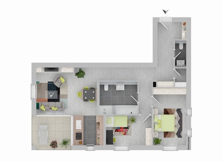 Wohnung zum Kauf 499.000 € 3 Zimmer 101 m² 1. Geschoss Endersbach Weinstadt 71384