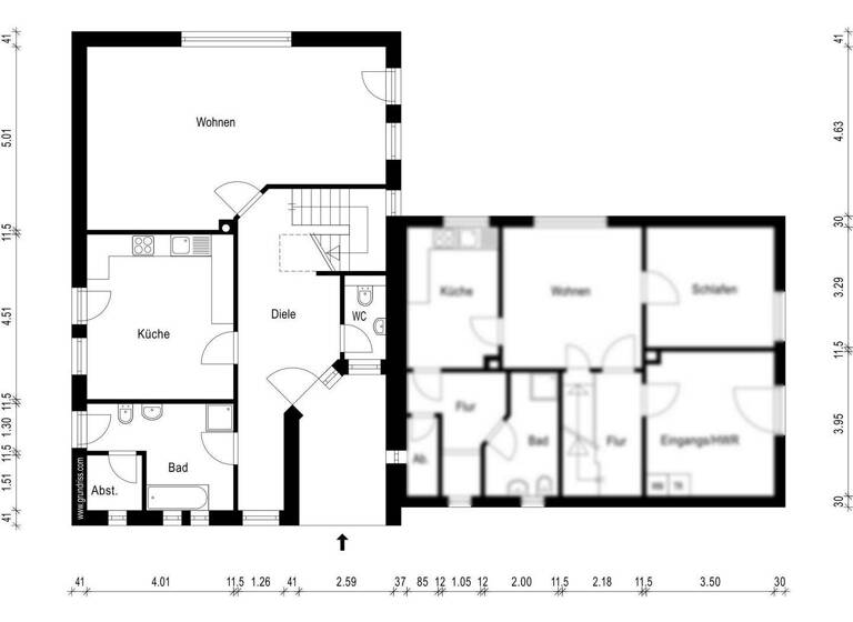 Einfamilienhaus zum Kauf 345.000 € 4 Zimmer 141,4 m² 1.386 m² Grundstück Klauhörn Apen / Augustfehn 26689