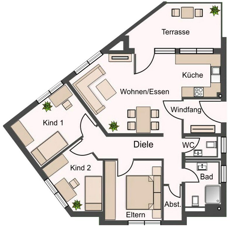 Wohnung zum Kauf 459.800 € 4 Zimmer 83,6 m²<br/>Wohnfläche EG<br/>Geschoss Gundelsheim Gundelsheim / Höchstberg 74831