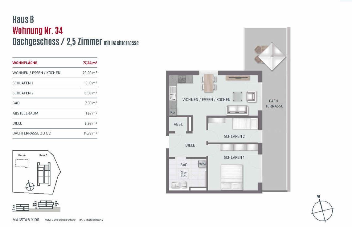 Wohnung zum Kauf 419.352 € 2,5 Zimmer 81,3 m²<br/>Wohnfläche EG<br/>Geschoss Langenneufnach Langenneufnach 86863