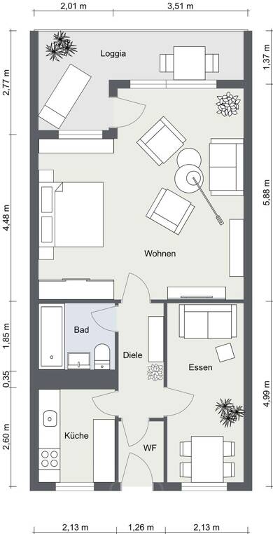 Wohnung zum Kauf 79.999 € 2 Zimmer 59,1 m² 1. Geschoss Enzklösterle Enzklösterle 75337