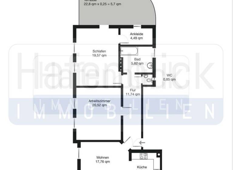 Wohnung zum Kauf 338.000 € 3 Zimmer 95,7 m² 2. Geschoss Pries Kiel / Pries 24159
