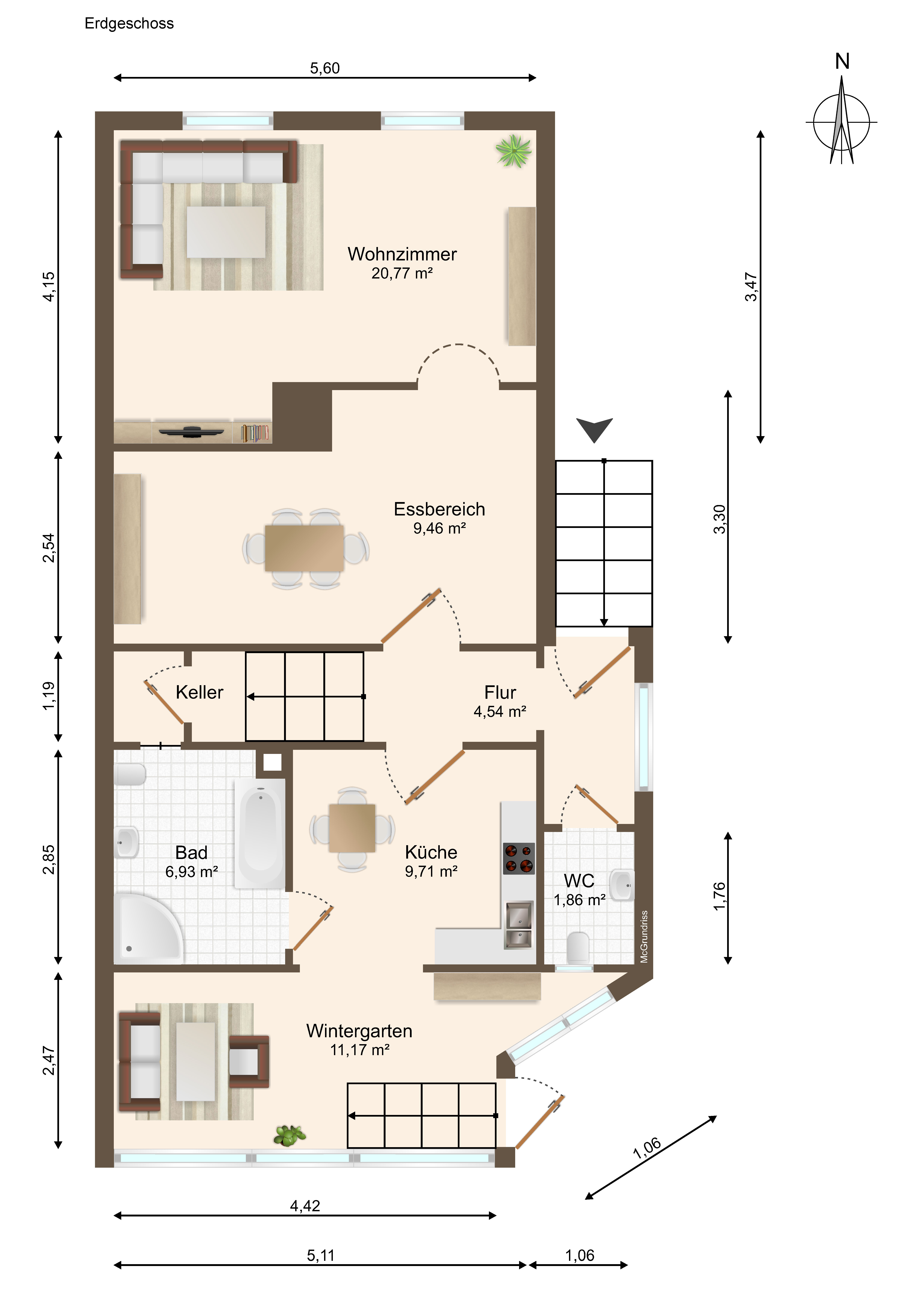 Doppelhaushälfte zum Kauf 349.000 € 5 Zimmer 110,3 m²<br/>Wohnfläche 941 m²<br/>Grundstück Hopfengarten Magdeburg 39120