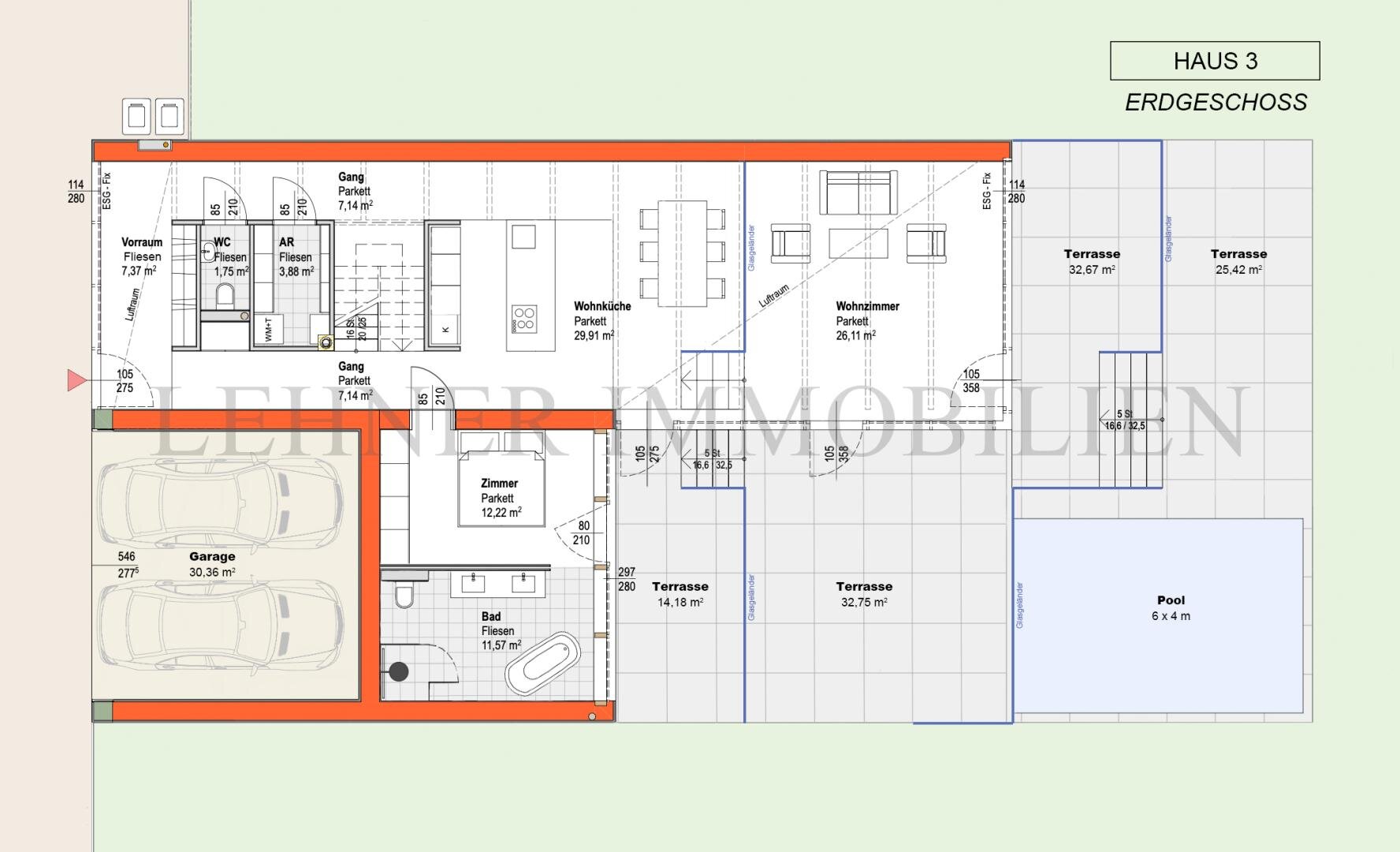 Einfamilienhaus zur Miete 3.400 € 5 Zimmer 161 m²<br/>Wohnfläche 725 m²<br/>Grundstück Tobelbad 8144