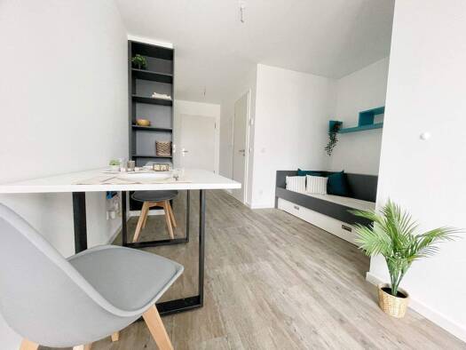 Studio zur Miete 530 € 1 Zimmer 26,5 m² 2. Geschoss frei ab 01.09.2026 Zirbelstraße 53 Oberhausen Oberhausen 86154