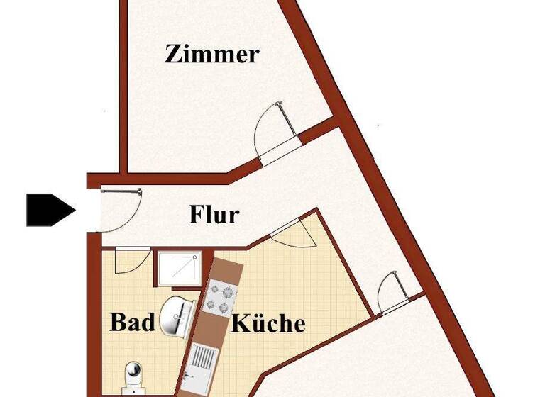 Wohnung zum Kauf 249.850 € 2 Zimmer 53 m² 1. Geschoss Charlottenburg Berlin 14057