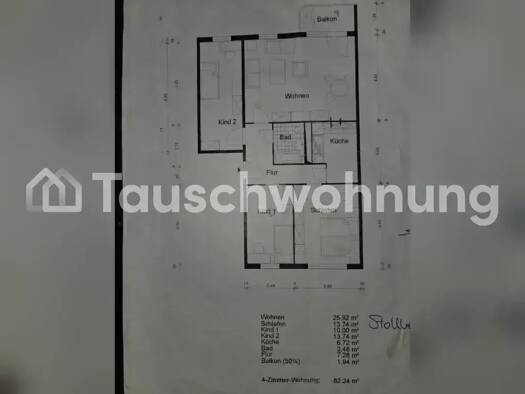 Wohnung zur Miete Tauschwohnung 500 € 4 Zimmer 82 m² 5. Geschoss Kaulsdorf Berlin 12627