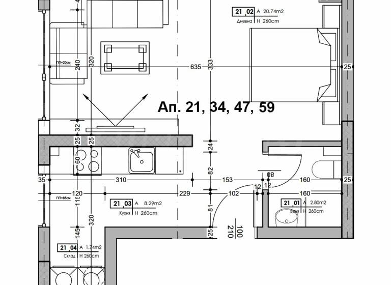 Studio zum Kauf 60.000 € 1 Zimmer 45,4 m² Plovdiv