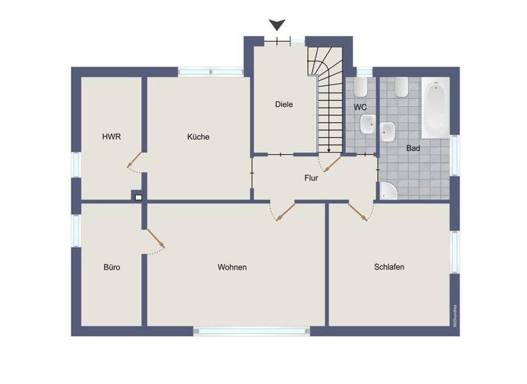 Wohnung zur Miete 600 € 3 Zimmer 78 m² Edewecht 26188