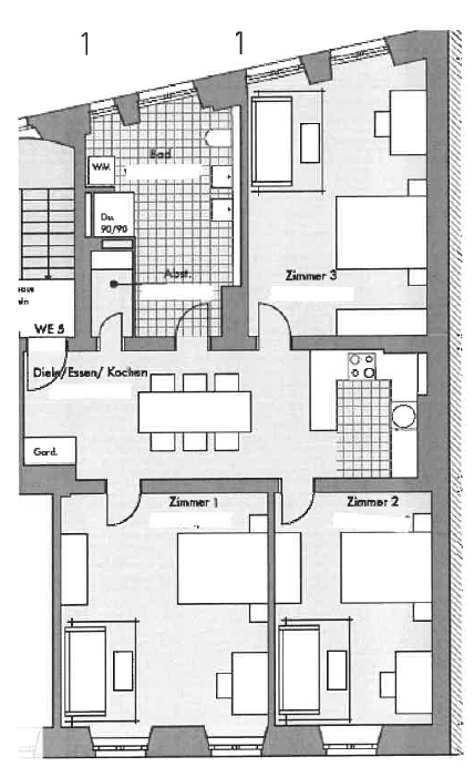 Wohnung zur Miete 1.800 € 4 Zimmer 105 m²<br/>Wohnfläche 2.<br/>Geschoss 01.02.2025<br/>Verfügbarkeit Maximilianstraße 43 Innenstadt -  St. Ulrich - Dom Augsburg 86150