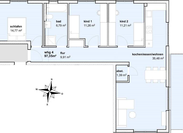 Wohnung zum Kauf provisionsfrei 549.900 € 4 Zimmer 97,4 m² Ingolstadt 85051