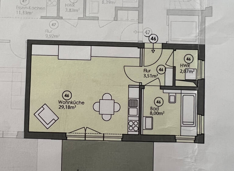 Wohnung zum Kauf 259.000 € 1 Zimmer 46 m²<br/>Wohnfläche Misburg-Nord Hannover 30629