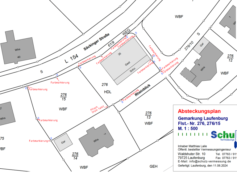 Grundstück zum Kauf 233.100 € 777 m² Grundstück Rheinblick 8 Laufenburg Laufenburg (Baden) 79725