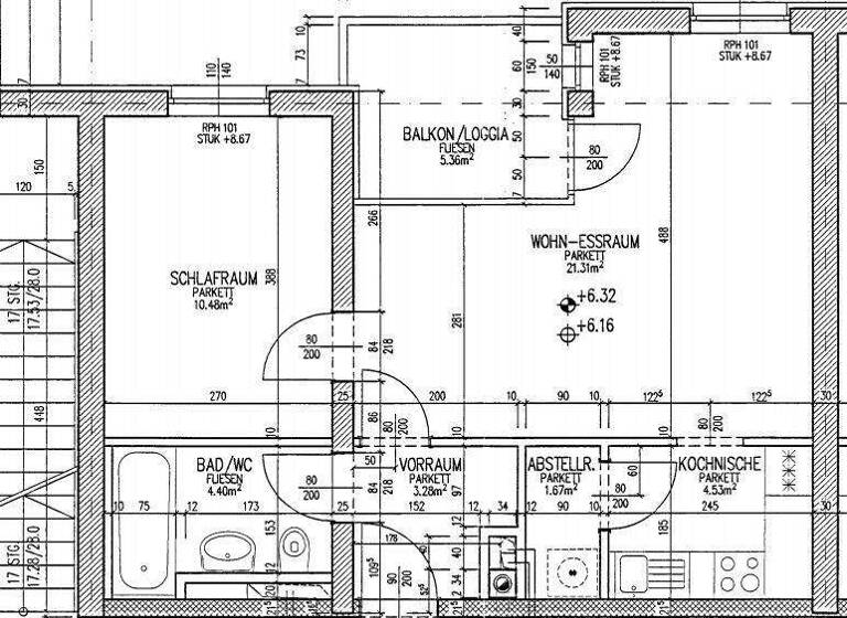 Wohnung zur Miete 591 € 2 Zimmer 51 m² frei ab 01.06.2026 Anastasius-Grün-Straße 26 - 28 Lustenau Linz 4020