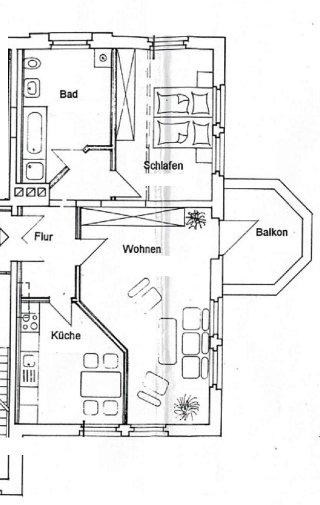 Wohnung zum Kauf 144.000 € 2 Zimmer 79,9 m²<br/>Wohnfläche 1.<br/>Geschoss Pfarrberg 3 Eisenach Eisenach 99817