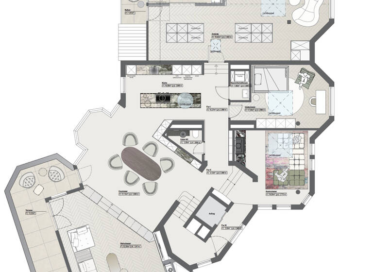 Maisonette zum Kauf 1.200.000 € 5 Zimmer 270 m² 5. Geschoss Zentrum Bonn 53111