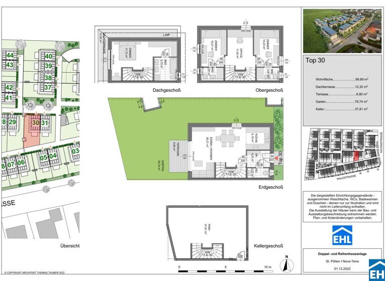 Doppelhaushälfte zum Kauf - Erstbezug 457.802 € 4 Zimmer 99,9 m² Waldstraße St. Pölten 3100